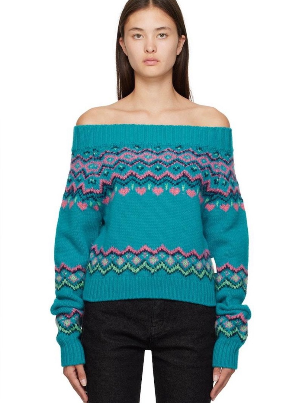 Andersson Bell Blue Tako Nordic Sweater size Small